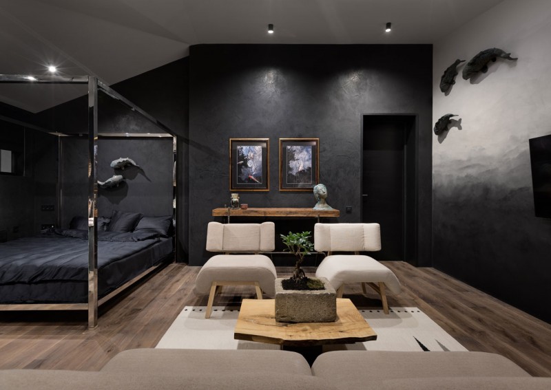 Японский минимализм в дизайне просторной квартиры