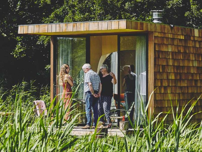 Мобильный мини-дом площадью 15 м2 в голландском кемпинге