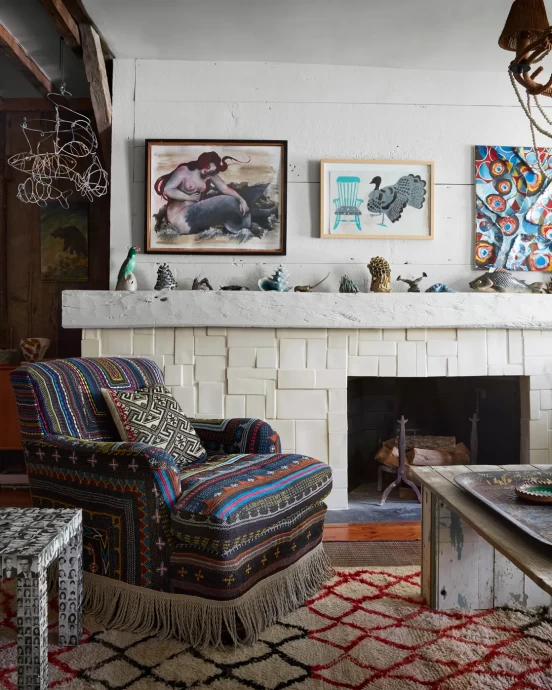 190-летний дом художницы Синди Шерман на курорте Саратога-Спрингс, штат Нью-Йорк
