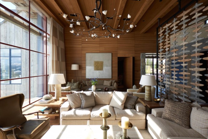 Резиденция в горах, оформленная дизайнером Белого дома Майклом Шоном Смитом