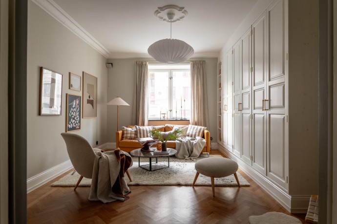 Квартира площадью 110 м2 в доме 1929 года постройки в Гётеборге Квартира площадью 110 м2 в доме 1929 года постройки в Гётеборге