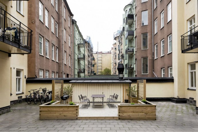 Мансарда площадью 34 м2 в Стокгольме