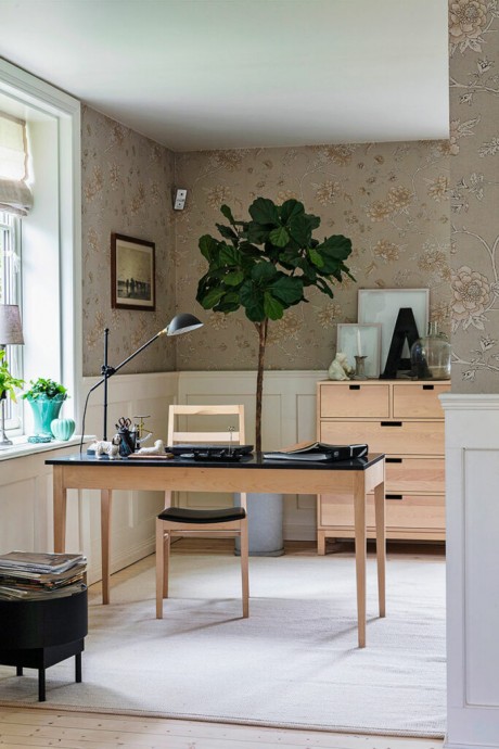 130-летний дом текстильного дизайнера Анники Хёгстрем на окраине Уппсалы, Швеция