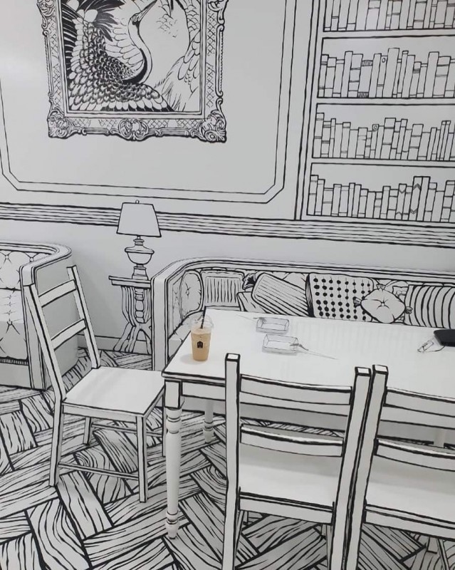 Уникальный дизайн Greem Caf&eacute; в Сеуле