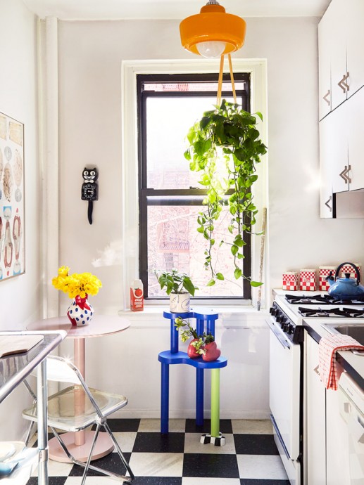 Квартира владелицы магазина цветов Popup Florist Келси Хейс в Нью-Йорке