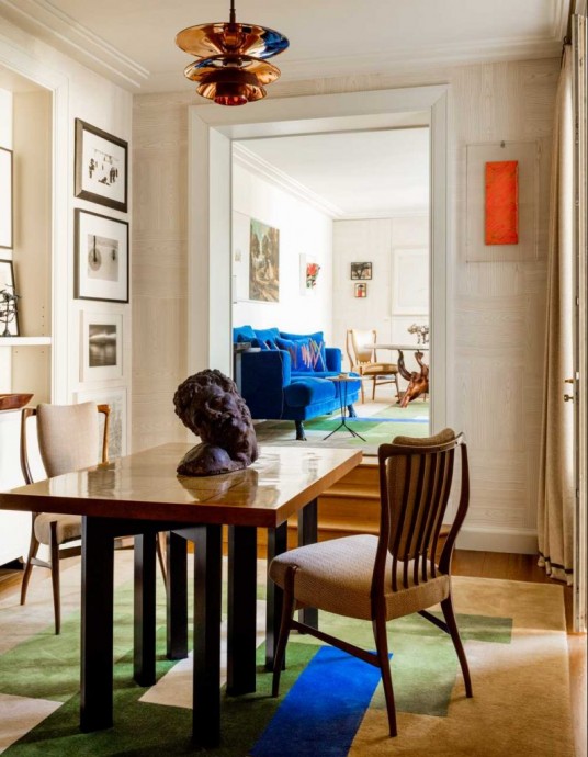 Квартира архитектора, коллекционера, бизнесмена и дизайнера Фахада Харири в Париже