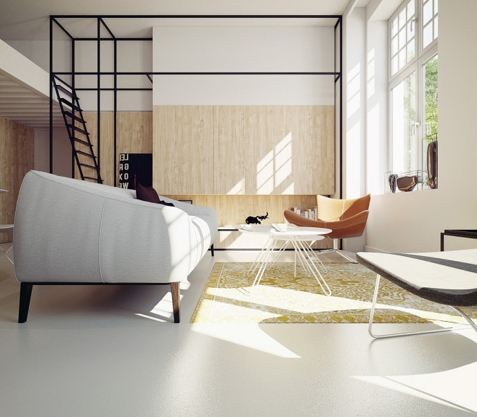 Двухуровневая квартира в Кракове, Польша