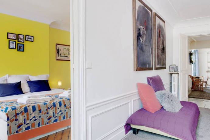 Красочные апартаменты в Париже
