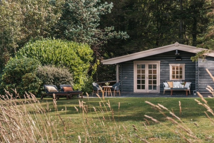 Роскошный бревенчатый домик для отпуска на окраине национального парка Сноудония, Великобритания