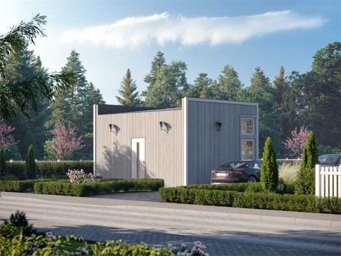 Проект мини-дома площадью 27 м2 в Швеции