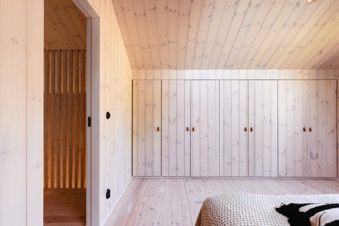 Современный деревянный дом площадью 98 м2 в шведской сельской местности