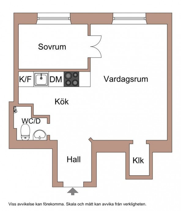 Квартира площадью 38 м2 в Швеции