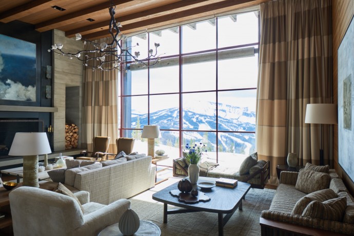 Резиденция в горах, оформленная дизайнером Белого дома Майклом Шоном Смитом