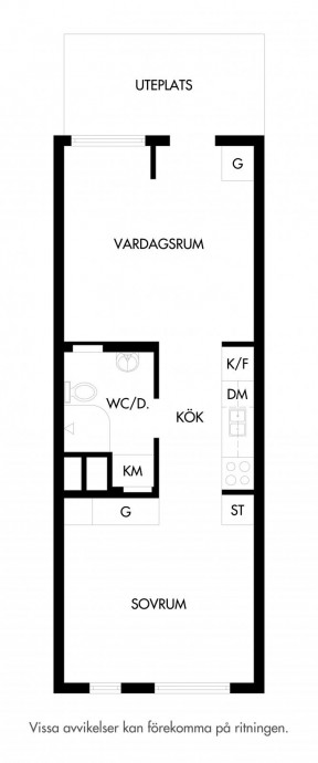 Шведская квартира площадью 35 м2