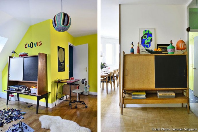 Дом графического дизайнера Винсента Мену и иллюстратора Аурелии Гийери в городе Ренн, Франция