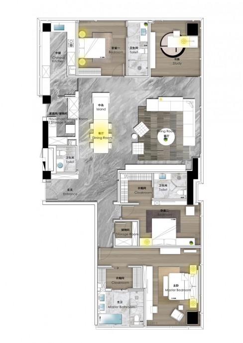 Квартира площадью 340 м2 Ханчжоу, Китай