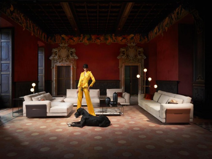 Villa Arconati под Миланом, ставшая местом рекламных съемок для мебельной компании Visionnaire