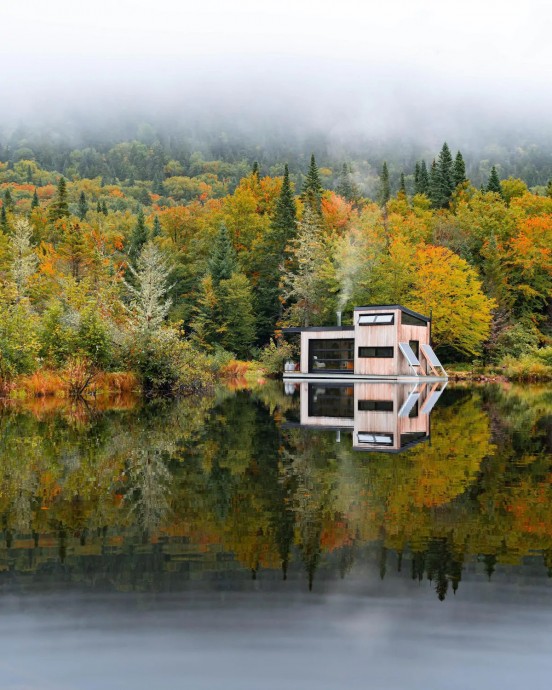 Дом на воде в Квебеке, Канада