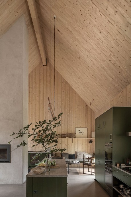 Современный дом в лесах Варберга, Швеция