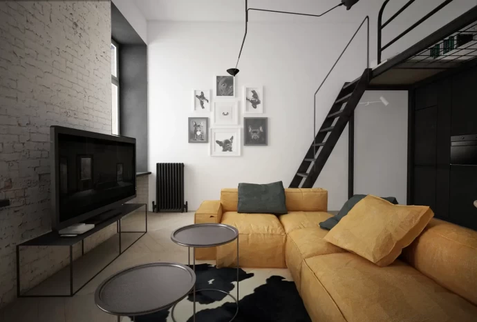 Дизайн-проект холостяцкой квартиры в Варшаве