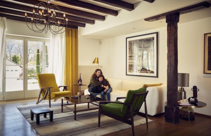 Дом основательницы бренда постельного белья Doran Sou Сони Бабекофф недалеко от Женевы, Швейцария