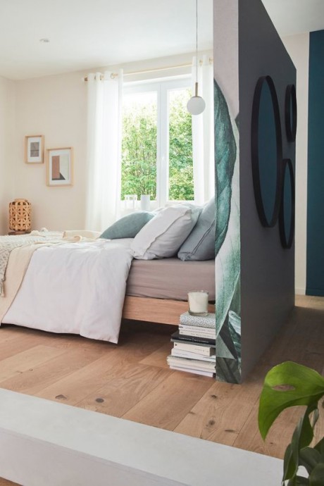 Роскошно оформленная спальня от дизайнеров Leroy Merlin