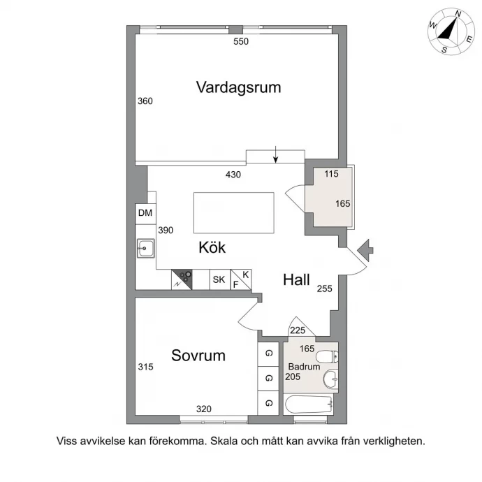 Шведская квартира площадью 55 м2