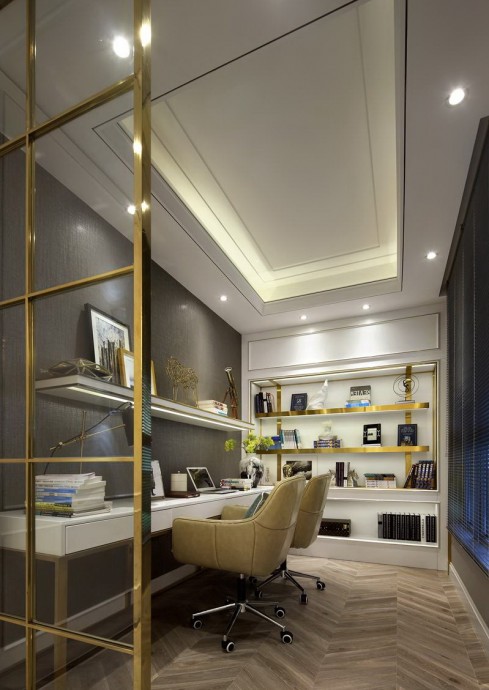 Элегантный французский стиль в интерьере квартиры в городе Чэнду, Китай