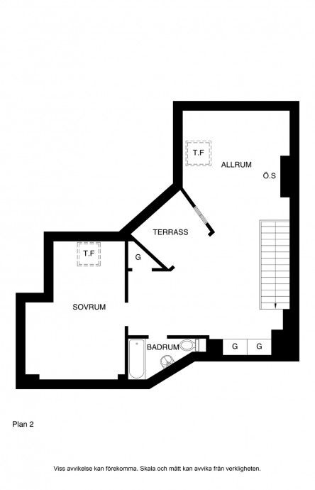 Двухуровневая квартира площадью 103 м2 в Швеции