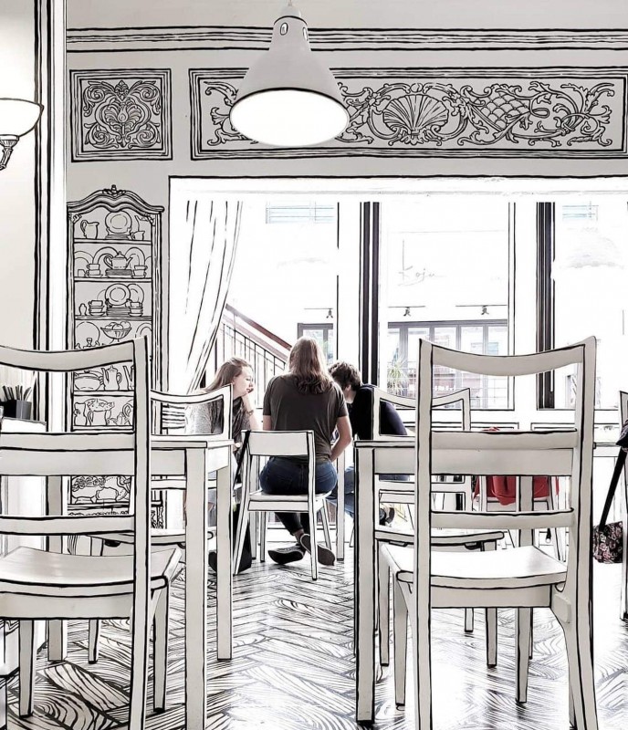 Уникальный дизайн Greem Caf&eacute; в Сеуле
