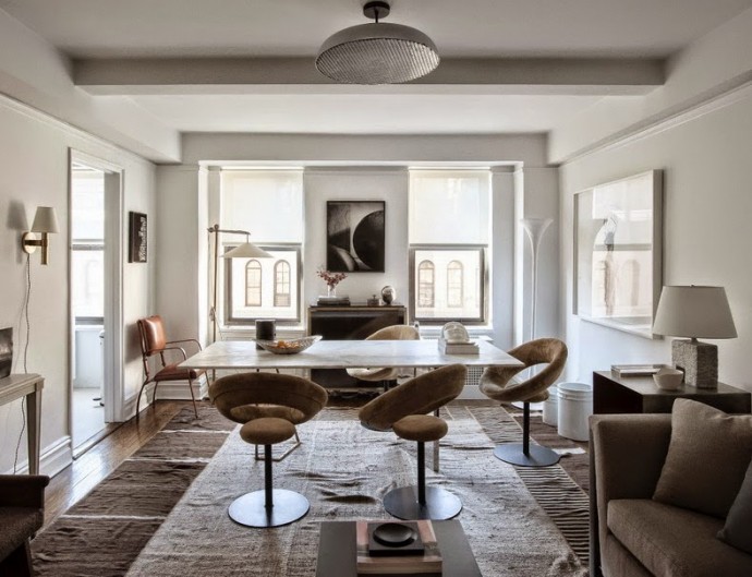 Нью-Йоркская квартира-шоурум, где каждый предмет мебели и декора выставлен на продажу