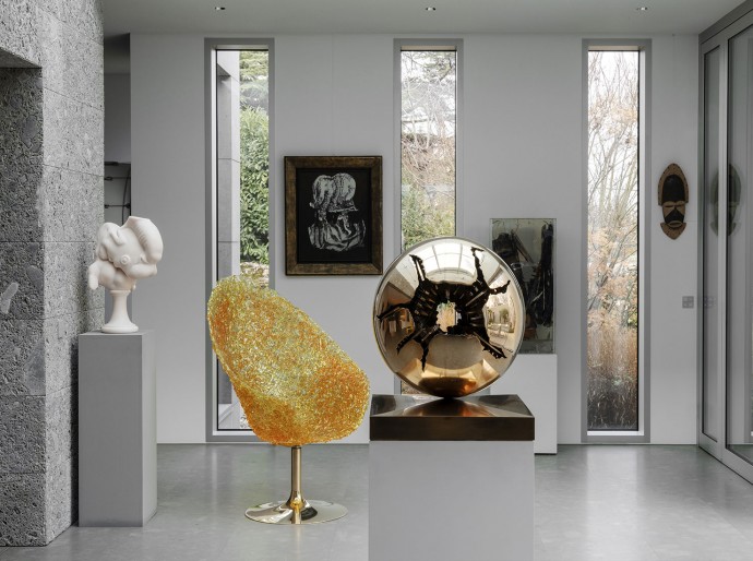 Резиденция коллекционера, увлеченного современным искусством, в Швейцарии