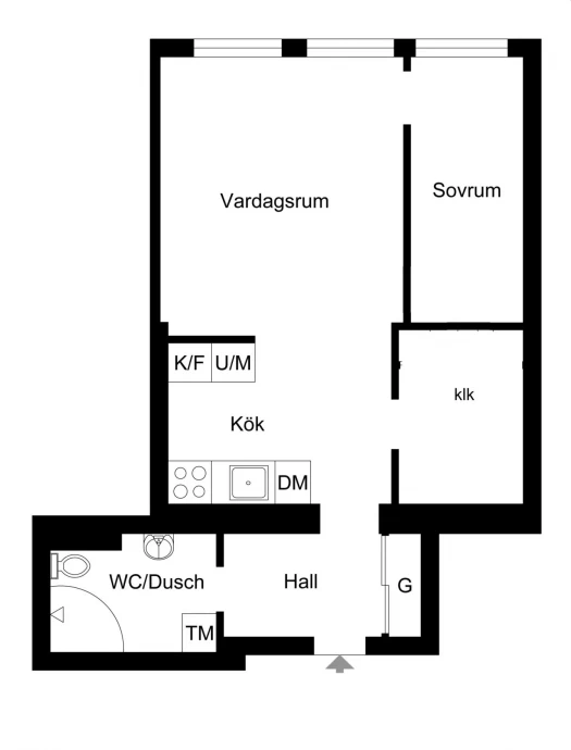 Шведская квартира площадью 55 м2