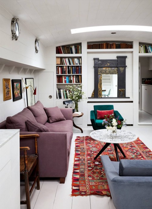 Плавучий дом мебельного дизайнера Мэтью Кинга на Темзе
