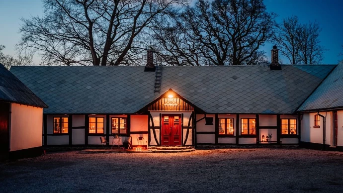 Отреставрированный фермерский дом XVIII века в Сконе, Швеция