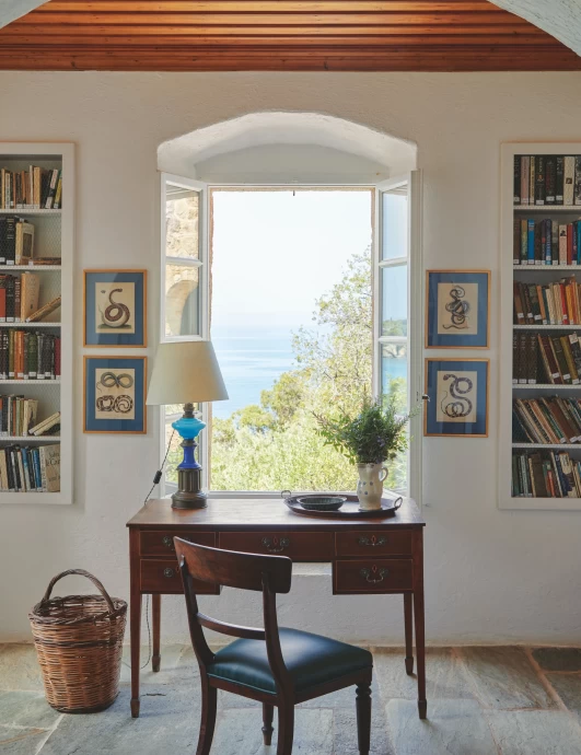 Дом на греческом полуострове Пелопоннес, принадлежавший британскому писателю Патрику Ли Фермору
