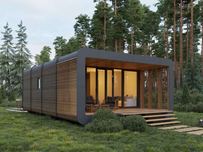 Собранный за 4 месяца дом площадью 48 м2 в Литве