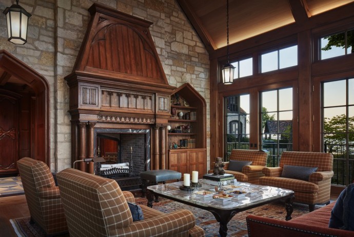 Тhe Smoking Lodge: место для отдыха на территории поместья у озера Мичиган недалеко от Чикаго