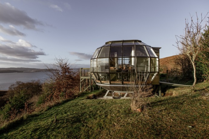 Мини-дом с видом на пейзажи высокогорья в Шотландии
