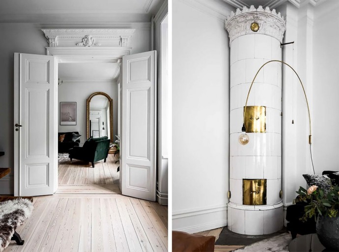 Шведская квартира с парижскими нотками в интерьере