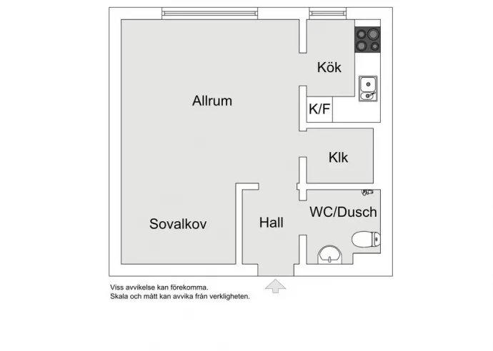 Шведская квартира-студия площадью 28 м2