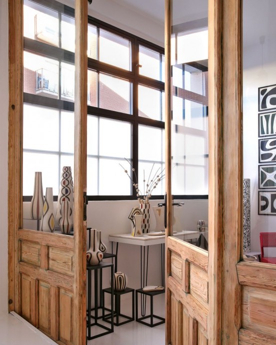 Мадридский склад, превращенный в дом и студию художника и керамиста Франсиско Гальвеса Сантьяго