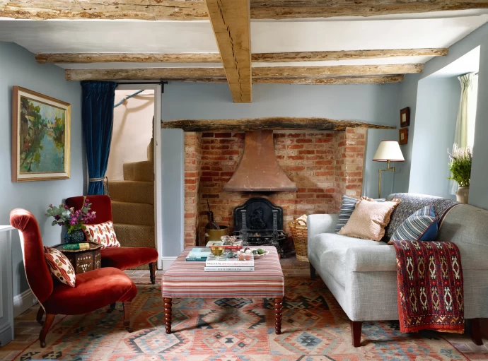 200-летний дом дизайнера Анны Хейнс в деревне Бернем-Торп, Норфолк, Великобритания
