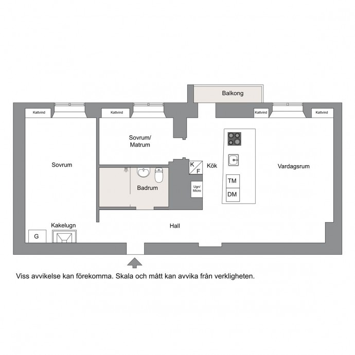 Квартира площадью 58 м2 в Швеции