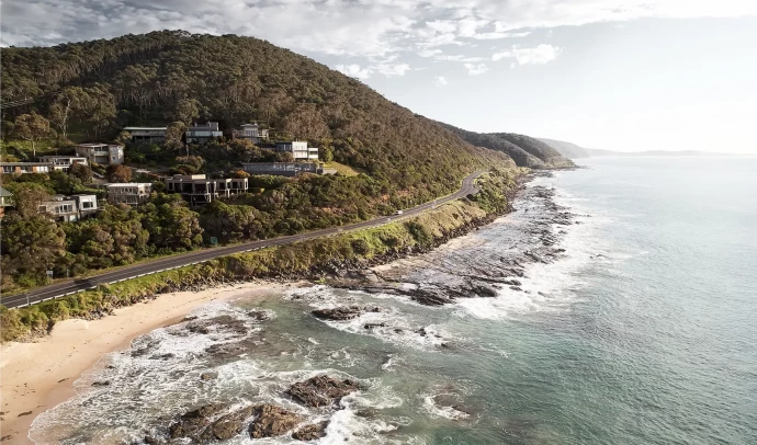 Дом архитектора Джоша Кросби на знаменитой Великой океанской дороге, Виктория, Австралия