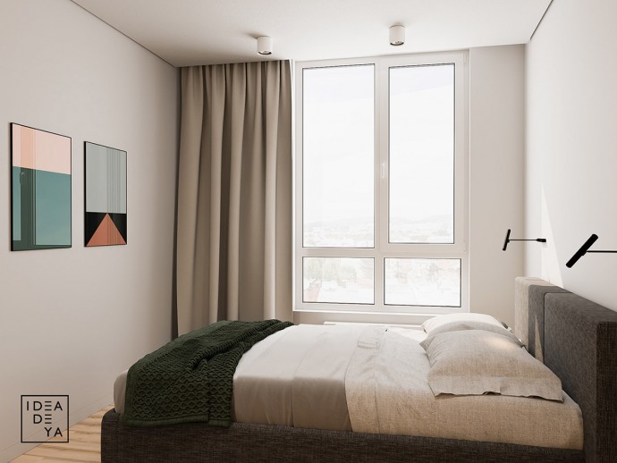 Современная квартира площадью 40 м2