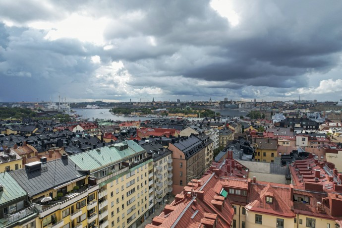Мансардная квартира площадью 116 м2 в Стокгольме