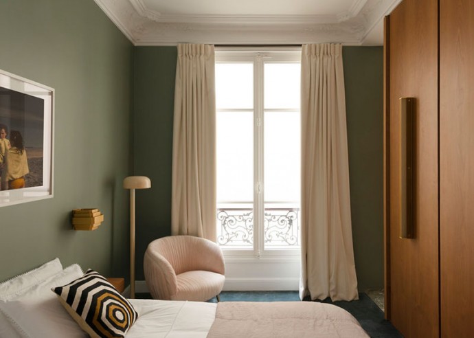 Квартира галеристки на острове Сен-Луи в Париже
