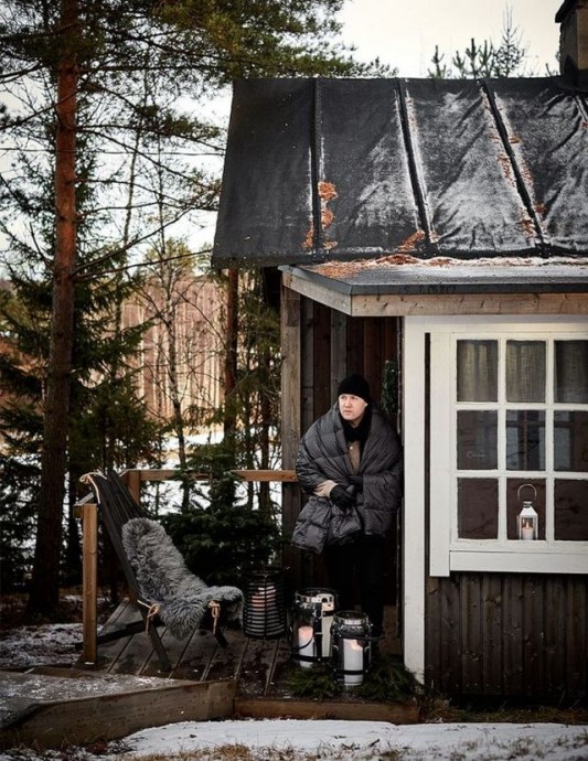 Хижина в пригороде Састамалы, Финляндия