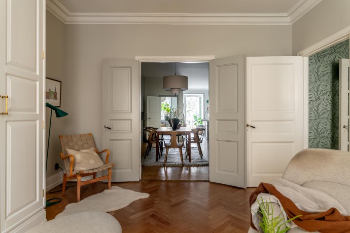 Квартира площадью 110 м2 в доме 1929 года постройки в Гётеборге Квартира площадью 110 м2 в доме 1929 года постройки в Гётеборге